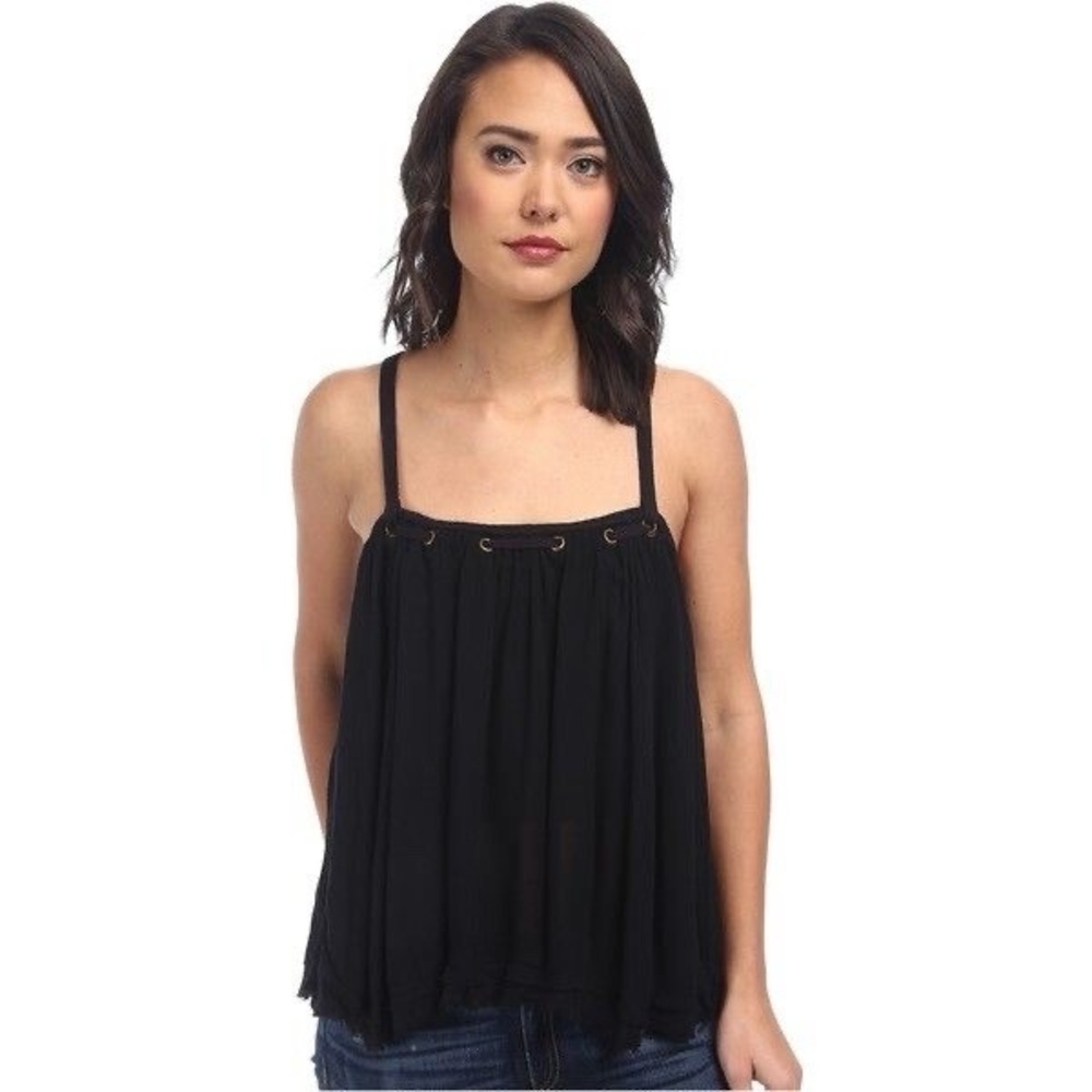 Free People Black Tank Top